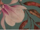 Printed Cotton Lawn Fabric - Blue cherry blossom